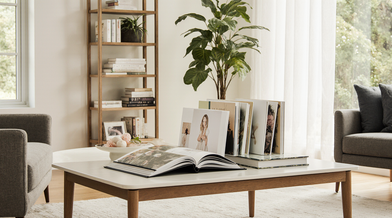 Kunstvoll gestaltete Fotoalben: Eine Bereicherung für moderne Wohnräume